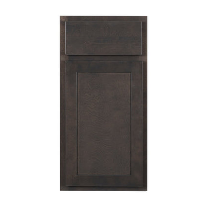 18"W Full Height Door Base Cabinet with One Door and Two Shelves in Hatteras Slate, view 2