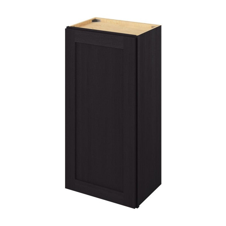 18"W x 36"H Wall Cabinet with Single Door and Two Shelves in Catalina Espresso