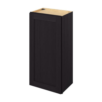 18"W x 36"H Wall Cabinet with Single Door and Two Shelves in Catalina Espresso