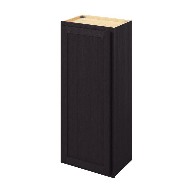 18"W x 42"H Wall Cabinet with Single Door and Three Shelves in Hatteras Espresso