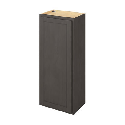 18"W x 42"H Wall Cabinet with Single Door and Three Shelves in Hatteras Slate