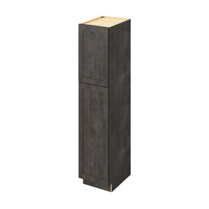 18"W x 84"H Pantry Cabinet with Double Doors and Six Shelves in Catalina Slate