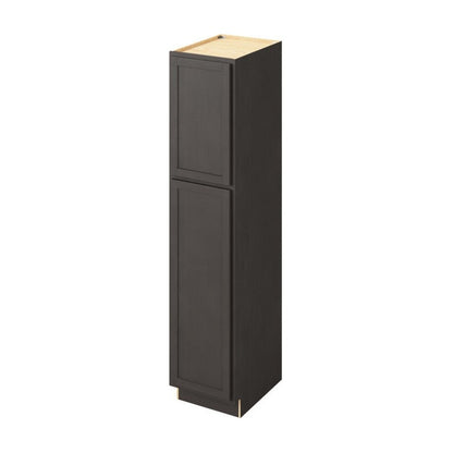 18"W x 84"H Pantry Cabinet with Double Doors and Six Shelves in Hatteras Slate