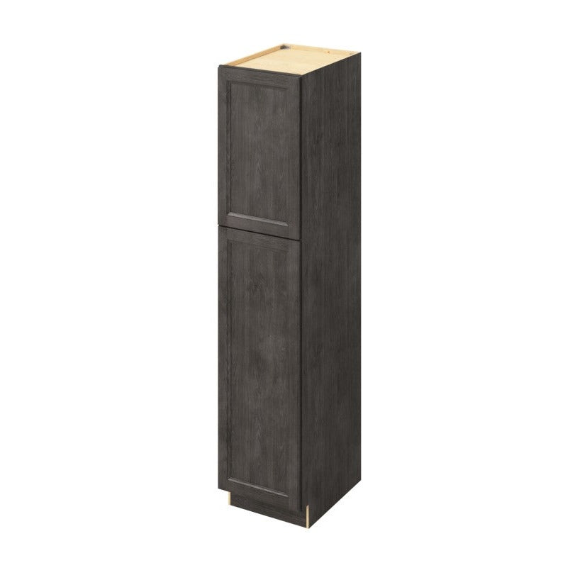 18"W x 84"H Pantry Cabinet with Double Doors and Six Shelves in Maui Slate