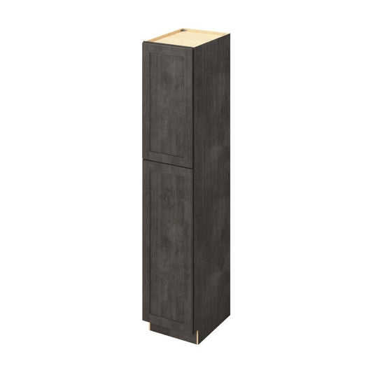 18"W x 90"H Pantry Cabinet with Double Doors and Six Shelves in Catalina Slate
