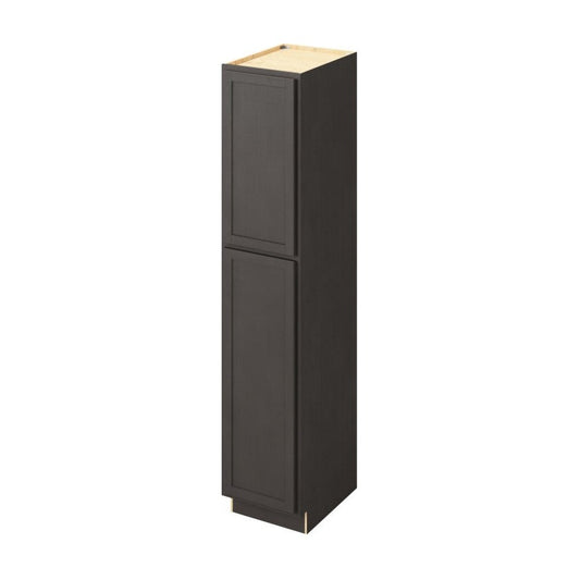 18"W x 90"H Pantry Cabinet with Double Doors and Six Shelves in Hatteras Slate