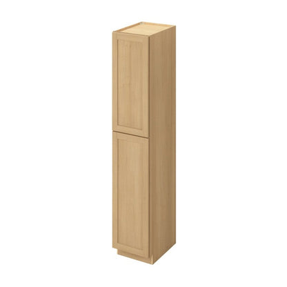 18"W x 96"H Pantry Cabinet with Double Doors and Six Shelves in Catalina Sandstone