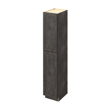 18"W x 96"H Pantry Cabinet with Double Doors and Six Shelves in Catalina Slate