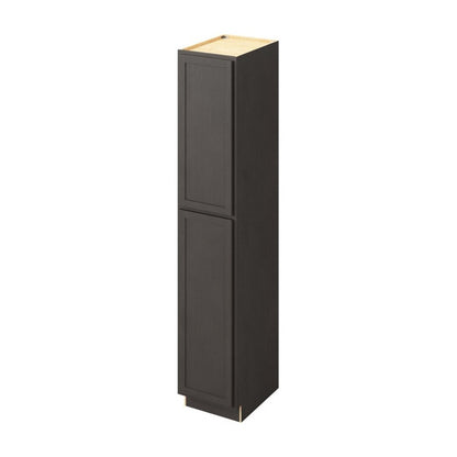 18"W x 96"H Pantry Cabinet with Double Doors and Six Shelves in Hatteras Slate