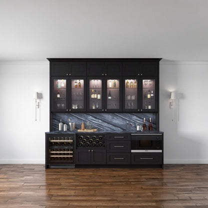 21"W Three Drawer Base Cabinet in Catalina Espresso, view 4