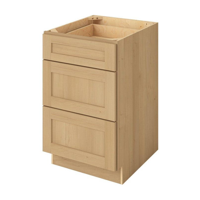 21"W Three Drawer Base Cabinet in Catalina Sandstone