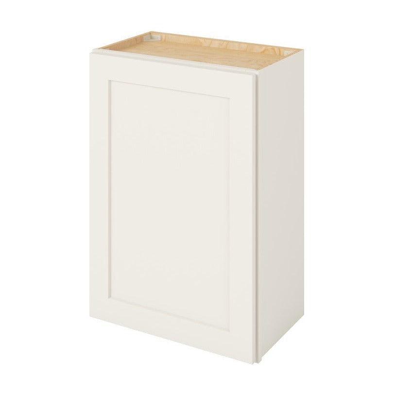 21"W x 30"H Wall Cabinet with Single Door and Two Shelves in Catalina Shell White