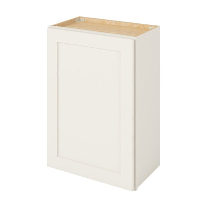21"W x 30"H Wall Cabinet with Single Door and Two Shelves in Catalina Shell White