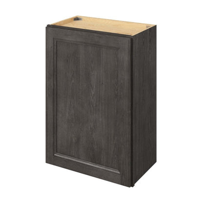 21"W x 30"H Wall Cabinet with Single Door and Two Shelves in Maui Slate