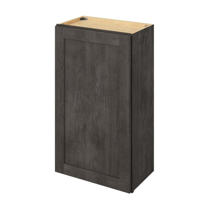 21"W x 36"H Wall Cabinet with Single Door and Two Shelves in Catalina Slate