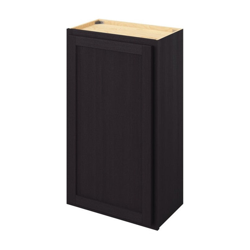21"W x 36"H Wall Cabinet with Single Door and Two Shelves in Hatteras Espresso