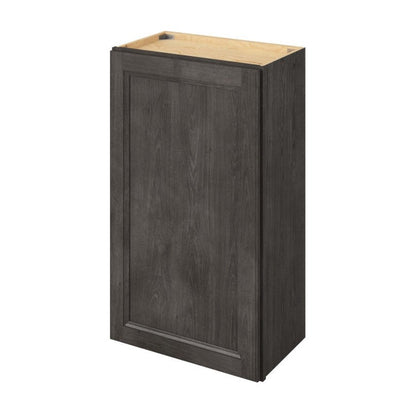 21"W x 36"H Wall Cabinet with Single Door and Two Shelves in Maui Slate