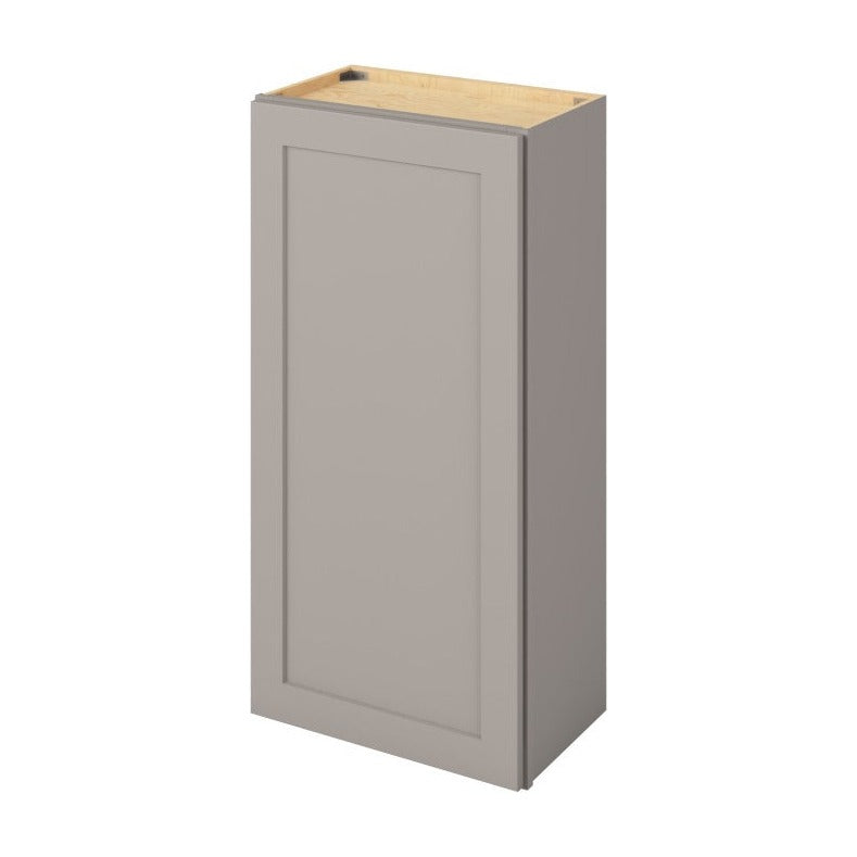 21"W x 42"H Wall Cabinet with Single Door and Three Shelves in Catalina Pebble Grey