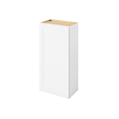 21"W x 42"H Wall Cabinet with Single Door and Three Shelves in Catalina Polar White