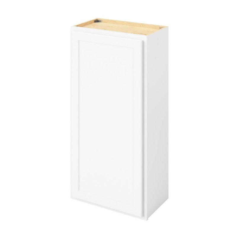 21"W x 42"H Wall Cabinet with Single Door and Three Shelves in Hatteras Polar White