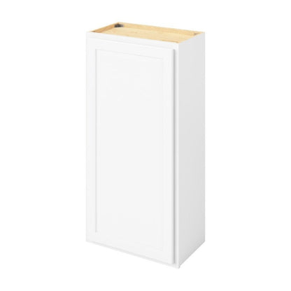 21"W x 42"H Wall Cabinet with Single Door and Three Shelves in Hatteras Polar White