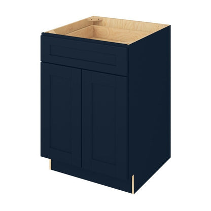 24"W Base Cabinet with Double Doors and One Drawer in Catalina Nautical Blue