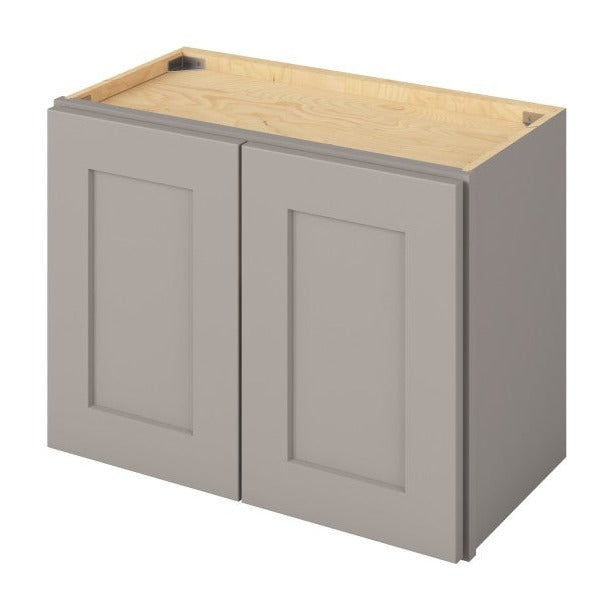 24"W x 18"H Wall Cabinet with Double Doors in Catalina Pebble Grey