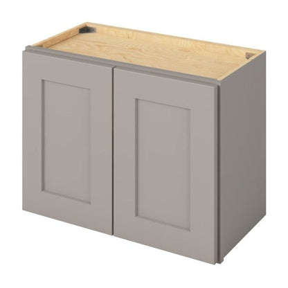 24"W x 18"H Wall Cabinet with Double Doors in Catalina Pebble Grey