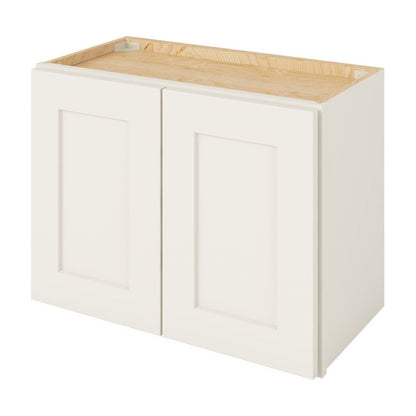 24"W x 18"H Wall Cabinet with Double Doors in Catalina Shell White