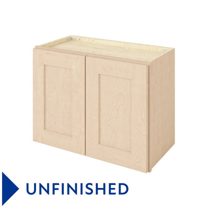 24"W x 18"H Wall Cabinet with Double Doors in Catalina Unfinished