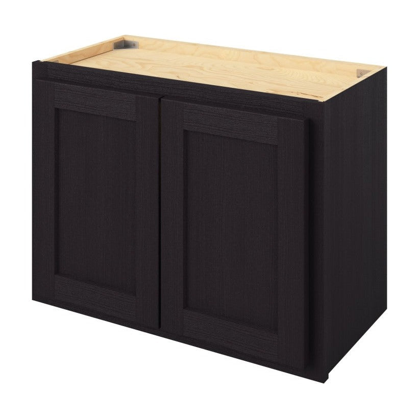 24"W x 18"H Wall Cabinet with Double Doors in Hatteras Espresso