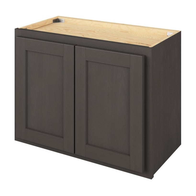 24"W x 18"H Wall Cabinet with Double Doors in Hatteras Slate