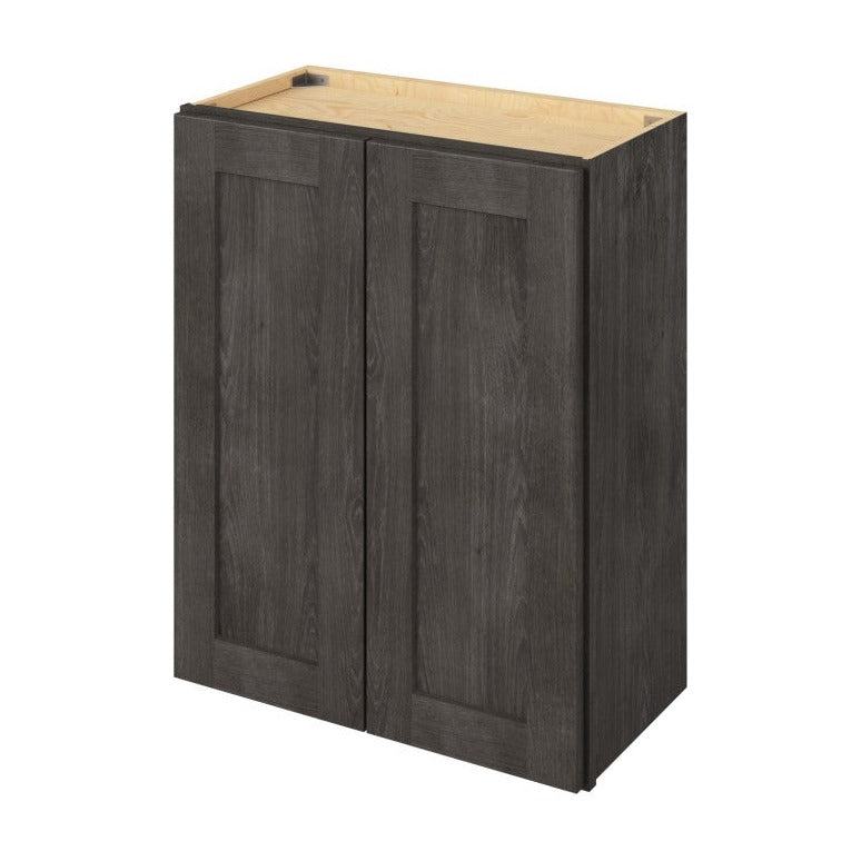 24"W x 30"H Wall Cabinet with Double Doors and Two Shelves in Catalina Slate