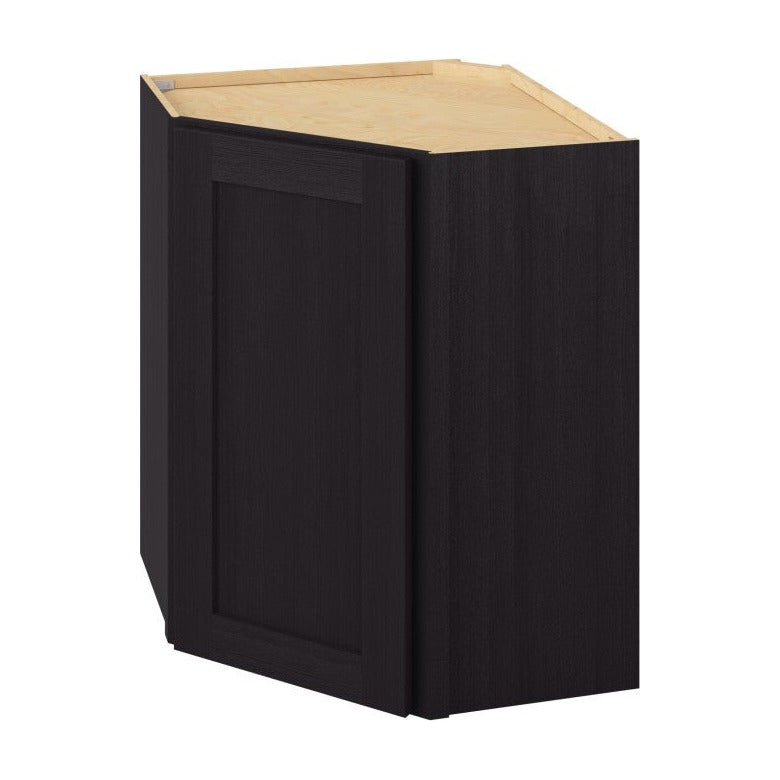 24"W x 30"H Wall Diagonal Corner Cabinet with Single Door and Two Shelves in Catalina Espresso