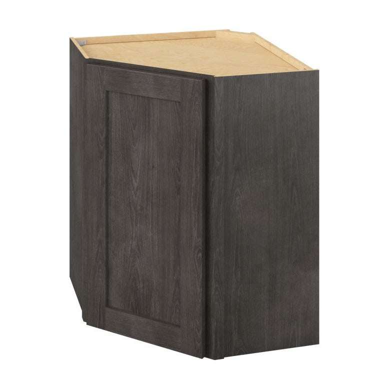 24"W x 30"H Wall Diagonal Corner Cabinet with Single Door and Two Shelves in Catalina Slate