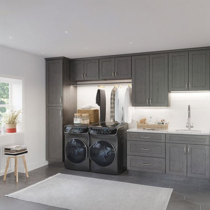 24"W x 36"H Wall Cabinet with Double Doors and Two Shelves in Catalina Slate, view 4