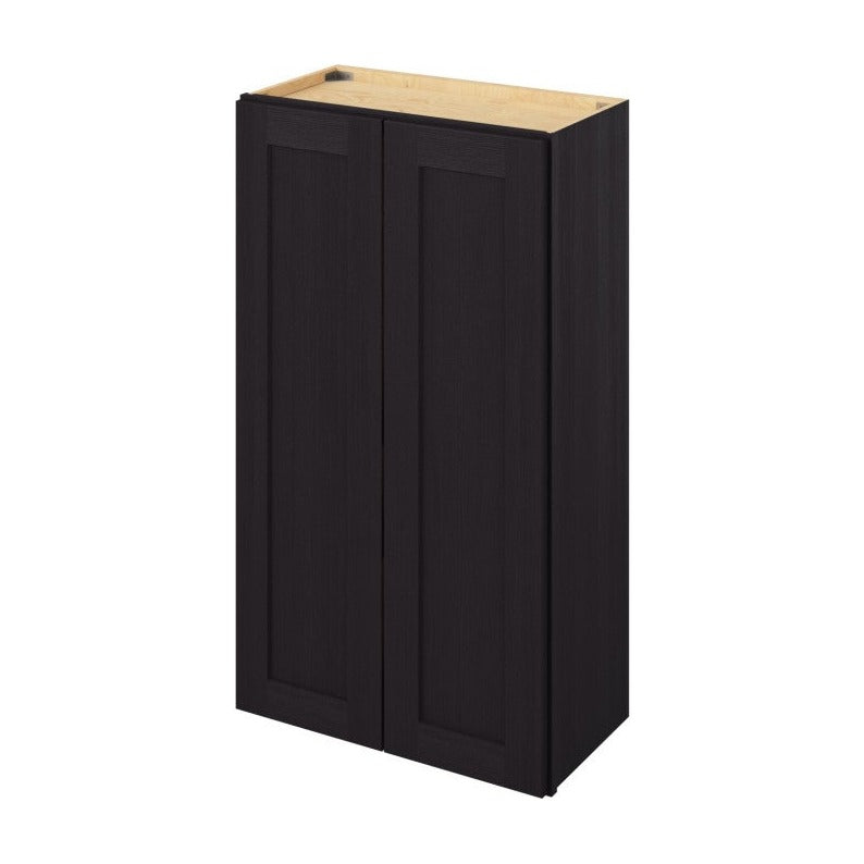 24"W x 42"H Wall Cabinet with Double Doors and Three Shelves in Catalina Espresso