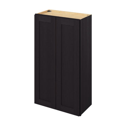 24"W x 42"H Wall Cabinet with Double Doors and Three Shelves in Catalina Espresso