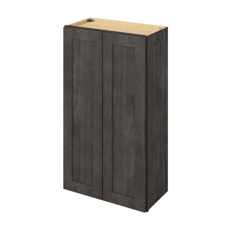 24"W x 42"H Wall Cabinet with Double Doors and Three Shelves in Catalina Slate