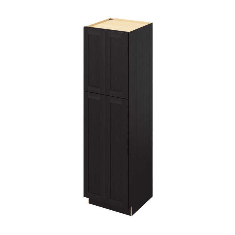 24"W x 84"H Pantry Cabinet with Four Doors and Six Shelves in Catalina Espresso