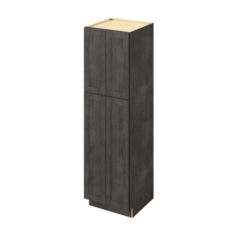 24"W x 84"H Pantry Cabinet with Four Doors and Six Shelves in Catalina Slate