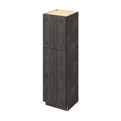 24"W x 84"H Pantry Cabinet with Four Doors and Six Shelves in Catalina Slate