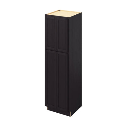 24"W x 84"H Pantry Cabinet with Four Doors and Six Shelves in Hatteras Espresso
