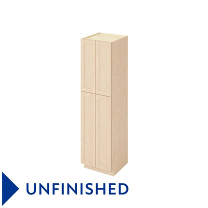 24"W x 90"H Pantry Cabinet with Four Doors and Six Shelves in Catalina Unfinished