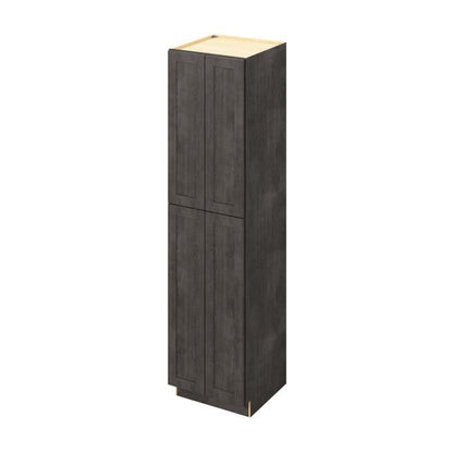 24"W x 96"H Pantry Cabinet with Four Doors and Six Shelves in Catalina Slate