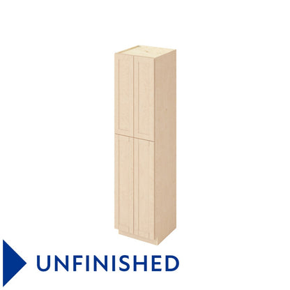 24"W x 96"H Pantry Cabinet with Four Doors and Six Shelves in Catalina Unfinished