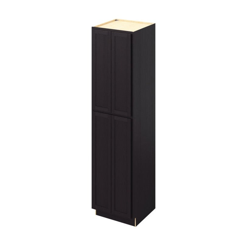 24"W x 96"H Pantry Cabinet with Four Doors and Six Shelves in Hatteras Espresso
