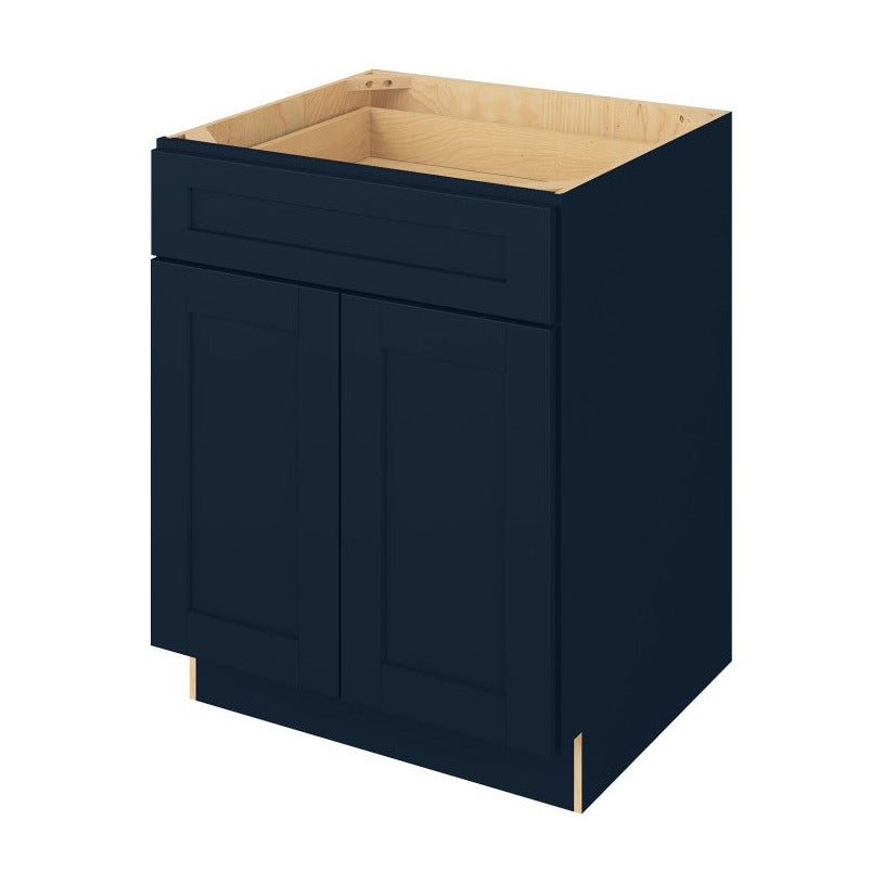 27"W Base Cabinet with Double Doors and One Drawer in Catalina Nautical Blue
