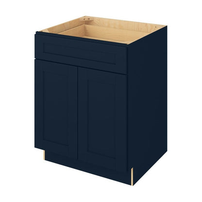 27"W Base Cabinet with Double Doors and One Drawer in Catalina Nautical Blue