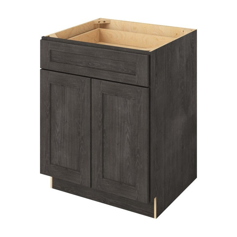 27"W Base Cabinet with Double Doors and One Drawer in Catalina Slate